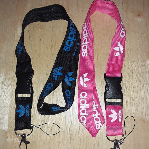 2 Adidas Bundle A logo Lanyards - Picture 1 of 15